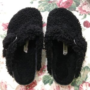 NEW Birkenstock Boston Teddy Clog 39 Black